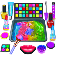 DIY化妆混合成粘液(MakeUpSlimeMaking)_logo